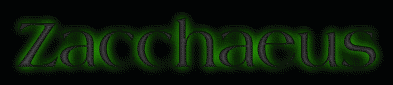 Zacchaeus First Name