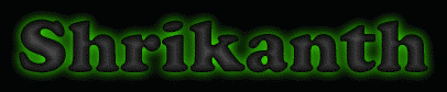 Shrikanth First Name
