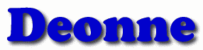 Deonne First Name