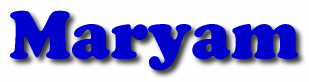 Maryam First Name