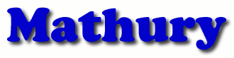 Mathury First Name