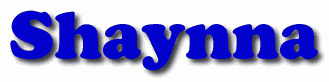 Shaynna First Name