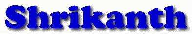 Shrikanth First Name