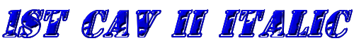 1st Cav II Italic 