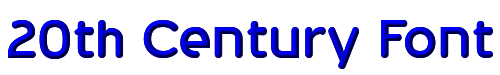 Click to use 20th Century Font 20th Century Font