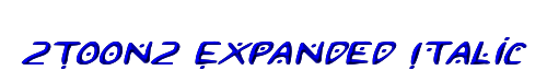 2Toon2 Expanded Italic 