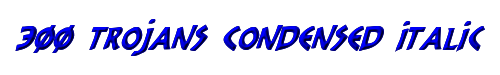 300 Trojans Condensed Italic 