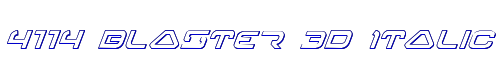 4114 Blaster 3D Italic 