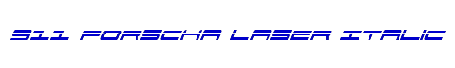 911 Porscha Laser Italic 