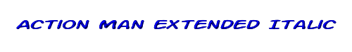 Click to use Action Man Extended Italic Action Man Extended Italic
