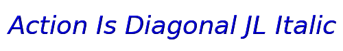 Action Is Diagonal JL Italic 