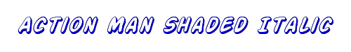 Action Man Shaded Italic 