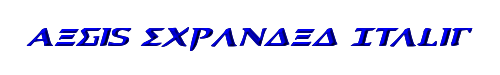 Aegis Expanded Italic 