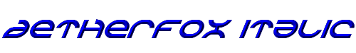 Aetherfox Italic 