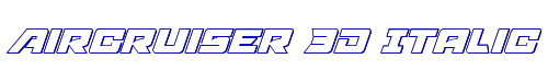 Aircruiser 3D Italic 