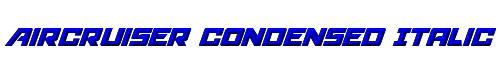 Aircruiser Condensed Italic 