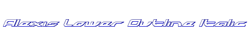 Alexis Lower Outline Italic 