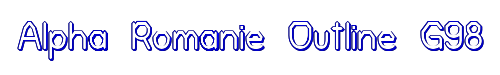 Click to use Alpha Romanie Outline G98 Alpha Romanie Outline G98