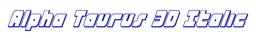Alpha Taurus 3D Italic 