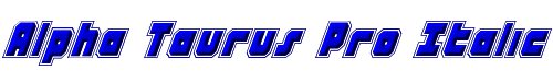 Alpha Taurus Pro Italic 
