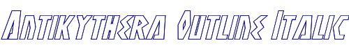 Antikythera Outline Italic 