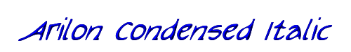 Arilon Condensed Italic 
