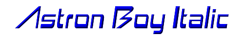 Astron Boy Italic 