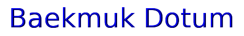 Click to use Baekmuk Dotum Baekmuk Dotum