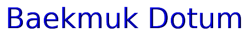 Baekmuk Dotum 