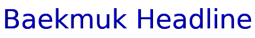 Baekmuk Headline 