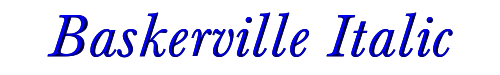 Baskerville Italic 