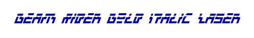 Beam Rider Bold Italic Laser 