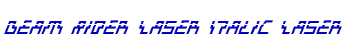 Beam Rider Laser Italic Laser 