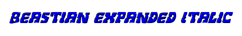 Beastian Expanded Italic 