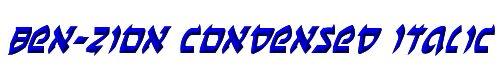 Ben-Zion Condensed Italic 