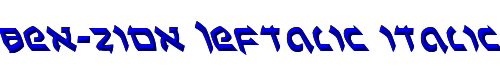 Ben-Zion Leftalic Italic 