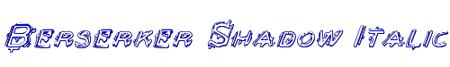 Berserker Shadow Italic 