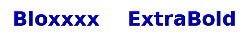 Bloxxxx    ExtraBold 