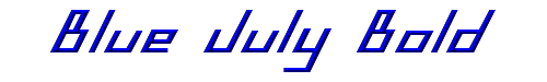 Blue July Bold 