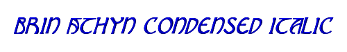 Brin Athyn Condensed Italic 