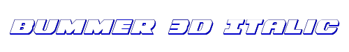 Bummer 3D Italic 