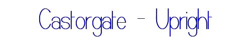 Castorgate - Upright 