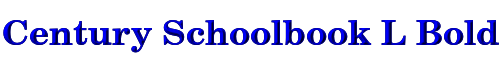 Century Schoolbook L Bold 