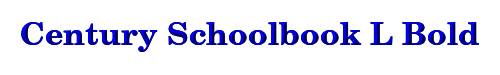 Century Schoolbook L Bold 