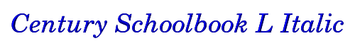 Century Schoolbook L Italic 