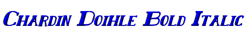 Chardin Doihle Bold Italic 