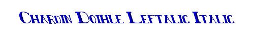 Chardin Doihle Leftalic Italic 