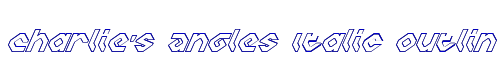 Charlie's Angles Italic Outline 