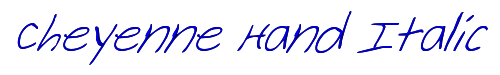 Cheyenne Hand Italic 