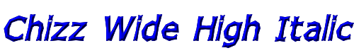 Chizz Wide High Italic 